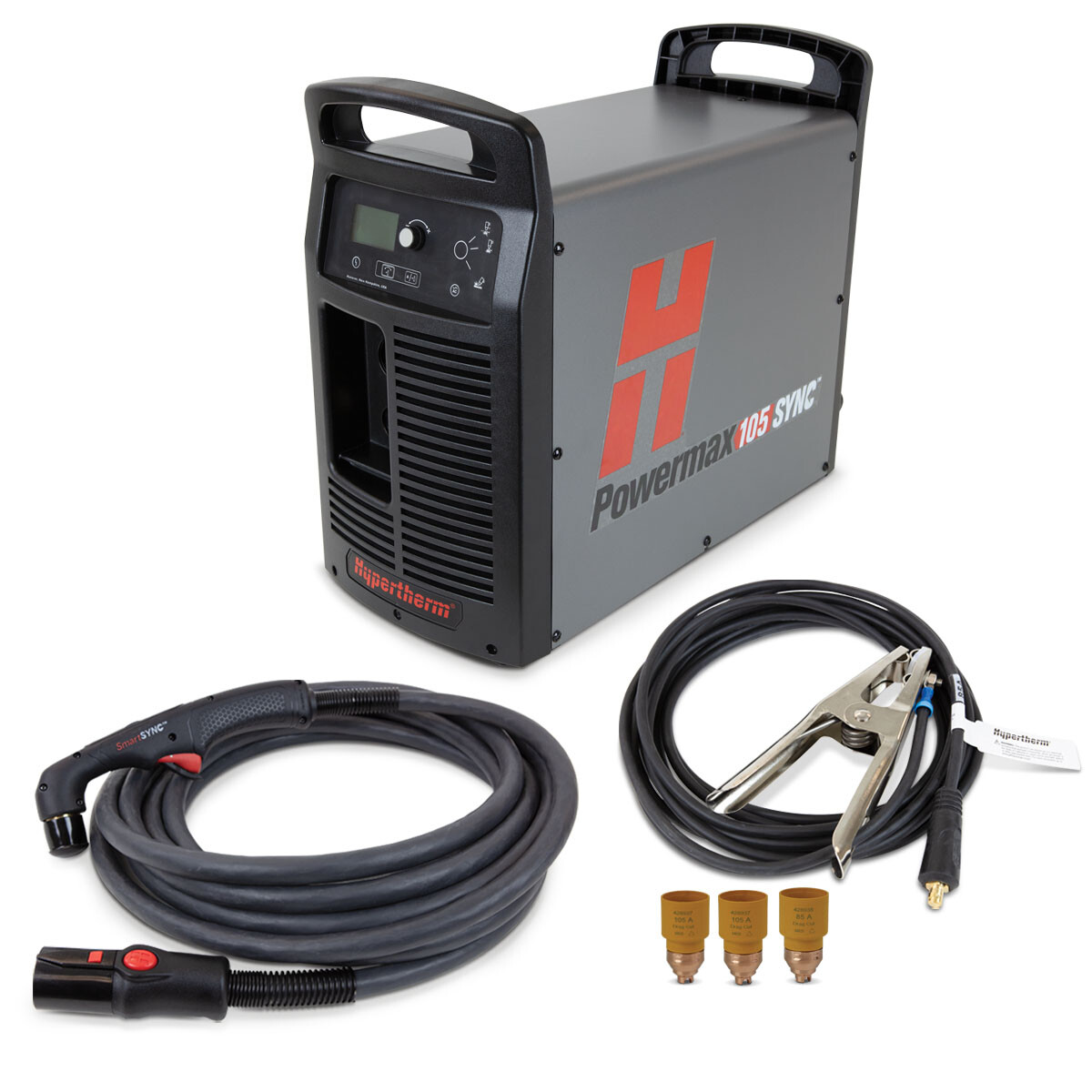 Plasmaschneidgerät Hypertherm Powermax 105 SYNC + Handgeführter SmartSYNC-Brenner 7,6 m (59690)