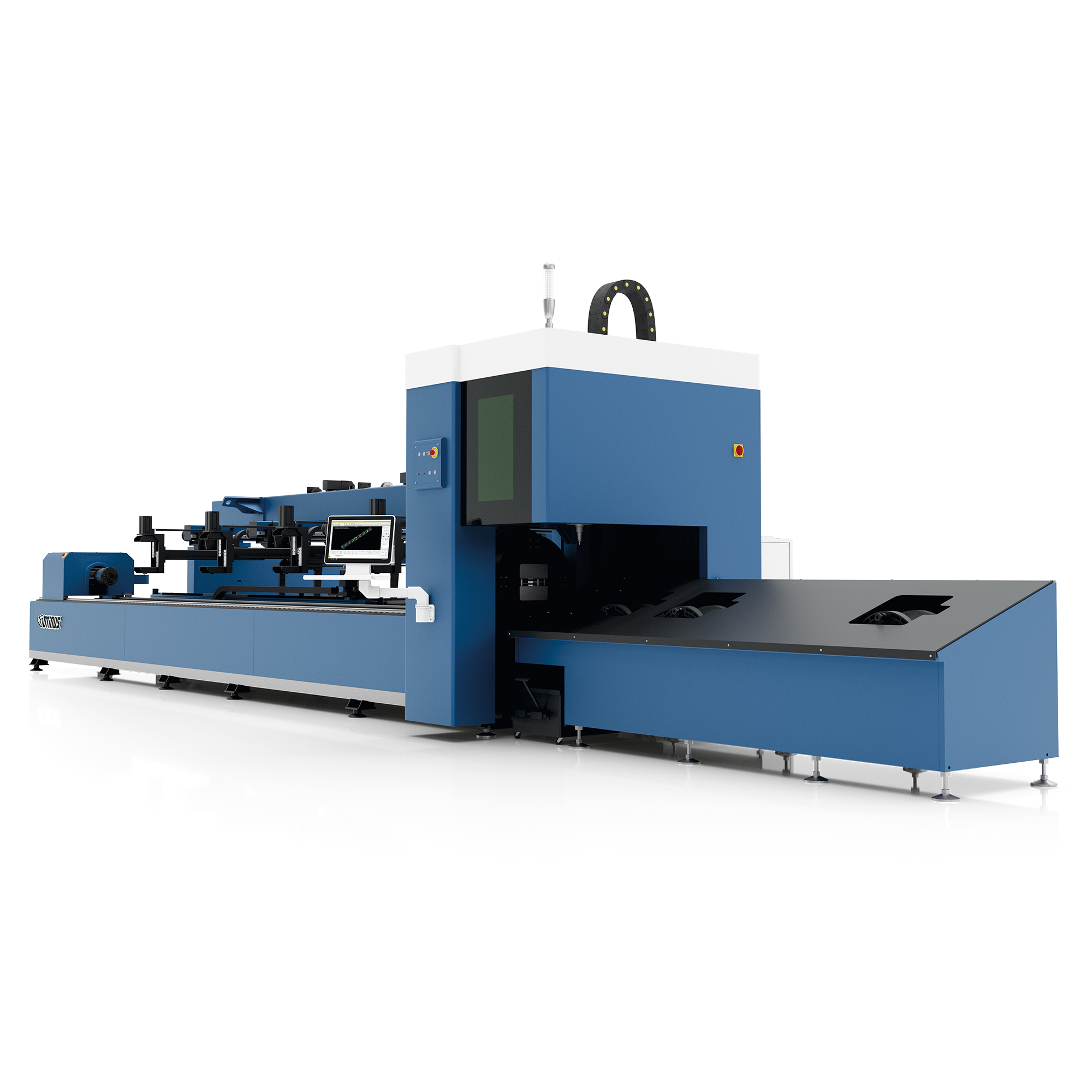 Faserlaserschneider für Profile mit automatischem Zuführsystem FLV-TA-6022 3kW