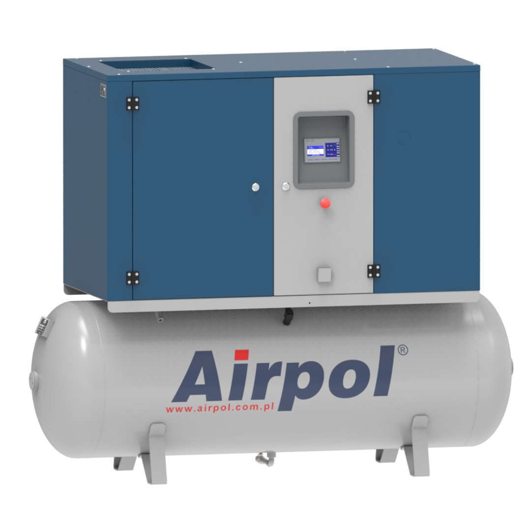 Ölgeschmierter Schraubenkompressor auf Tank – Airpol KTPR15